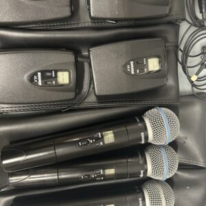 sistema inalámbrico shure ulx – 4 receptores ulxp4 + 4 petacas ulx1m2 + 4 manos beta58a + 4 diademas pga31