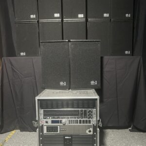 pack de sonido profesional con altavoces ram audio pm 10 + mesa de mezclas 20ch + 6 sistemas inalámbricos shure uc