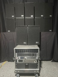 Home pack de sonido profesional con altavoces ram audio pm 10 + mesa de mezclas 20ch + 6 sistemas inalámbricos shure uc